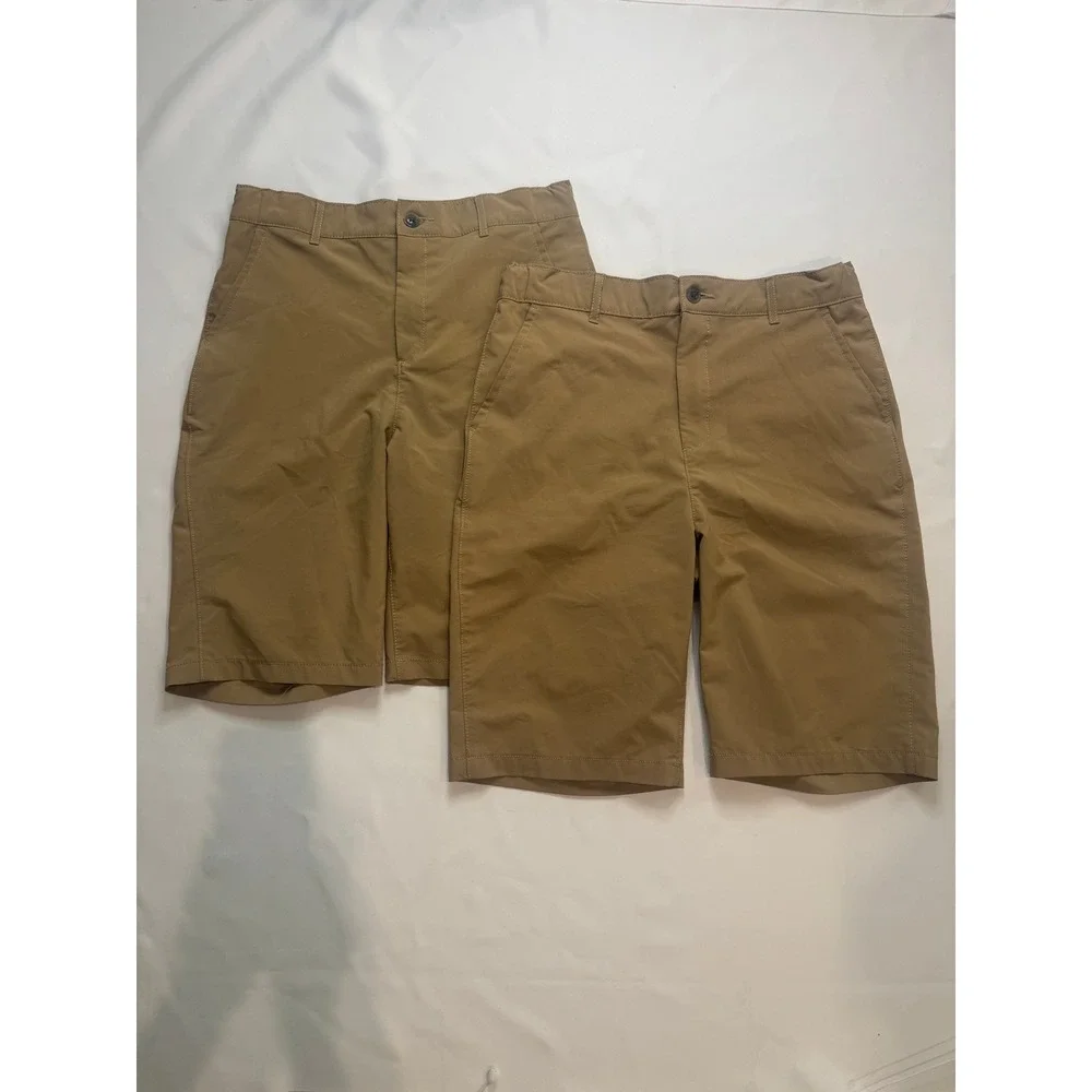 Childrens Place‎ Chino Shorts Boys 16 & 18 Tan Good Bundle Adjustable Waist